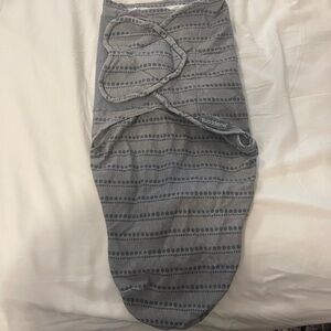 SwaddleMe Grey Dot-Stripe Swaddle Sack